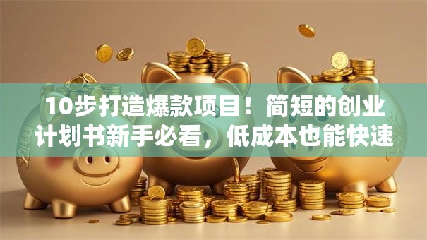 10步打造爆款项目！简短的创业计划书新手必看，低成本也能快速启动！