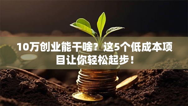 10万创业能干啥？这5个低成本项目让你轻松起步！