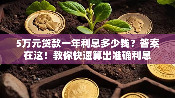 5万元贷款一年利息多少钱？答案在这！教你快速算出准确利息