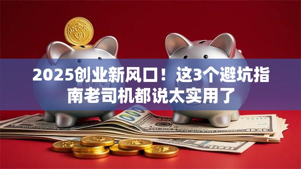 2025创业新风口！这3个避坑指南老司机都说太实用了