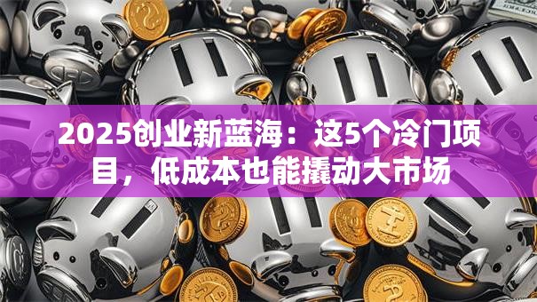 2025创业新蓝海：这5个冷门项目，低成本也能撬动大市场