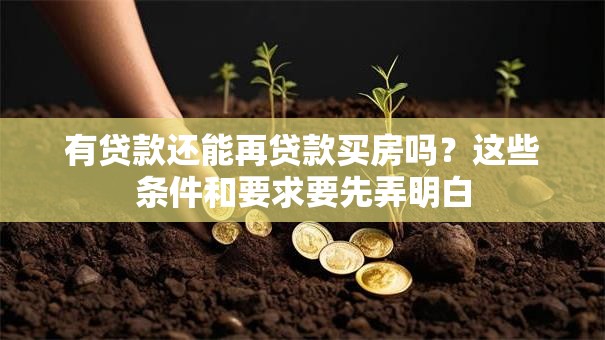 有贷款还能再贷款买房吗？这些条件和要求要先弄明白