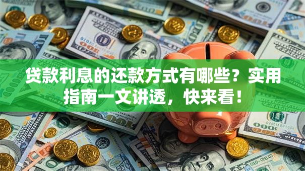 贷款利息的还款方式有哪些？实用指南一文讲透，快来看！