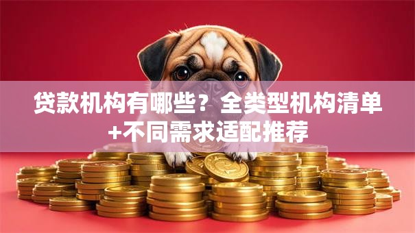 贷款机构有哪些？全类型机构清单+不同需求适配推荐