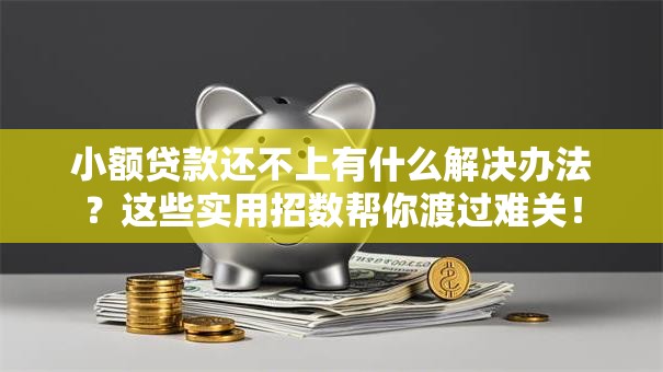 小额贷款还不上有什么解决办法？这些实用招数帮你渡过难关！