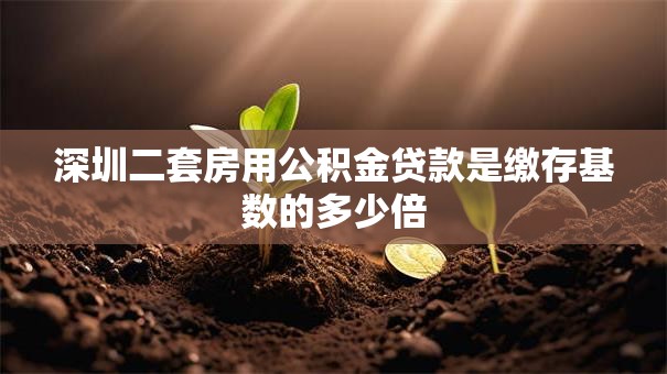 深圳二套房用公积金贷款是缴存基数的多少倍