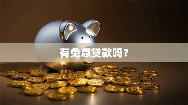 有免息贷款吗？