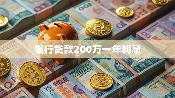 银行贷款200万一年利息