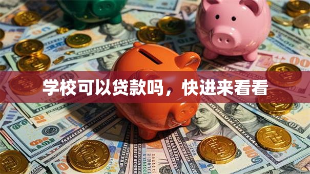 学校可以贷款吗，快进来看看
