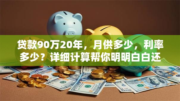 贷款90万20年，月供多少，利率多少？详细计算帮你明明白白还款！