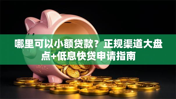 哪里可以小额贷款？正规渠道大盘点+低息快贷申请指南