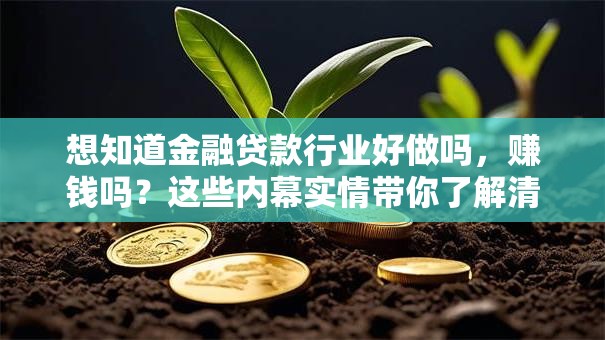 想知道金融贷款行业好做吗，赚钱吗？这些内幕实情带你了解清楚！