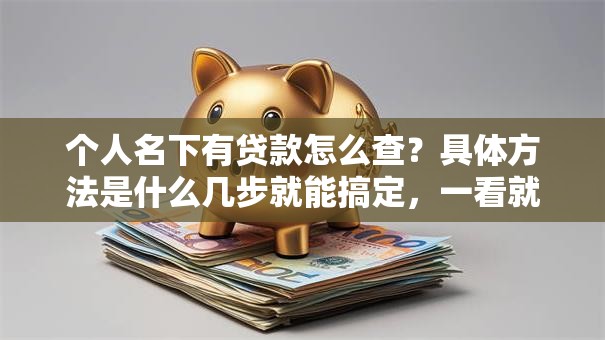 个人名下有贷款怎么查？具体方法是什么几步就能搞定，一看就明白