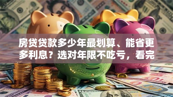 房贷贷款多少年最划算、能省更多利息？选对年限不吃亏，看完就懂了