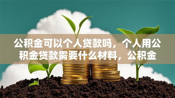 公积金可以个人贷款吗，个人用公积金贷款需要什么材料，公积金个人贷款好办吗