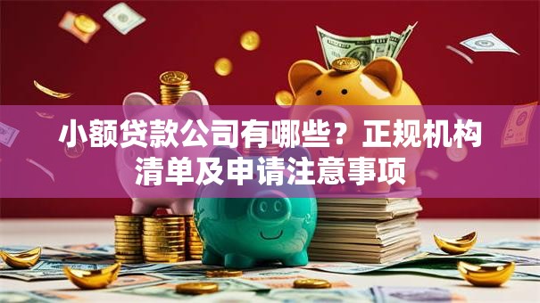 小额贷款公司有哪些？正规机构清单及申请注意事项