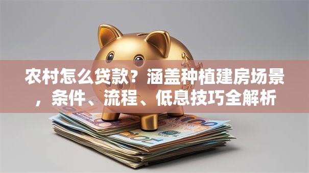 农村怎么贷款？涵盖种植建房场景，条件、流程、低息技巧全解析