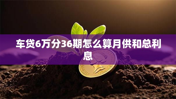 车贷6万分36期怎么算月供和总利息