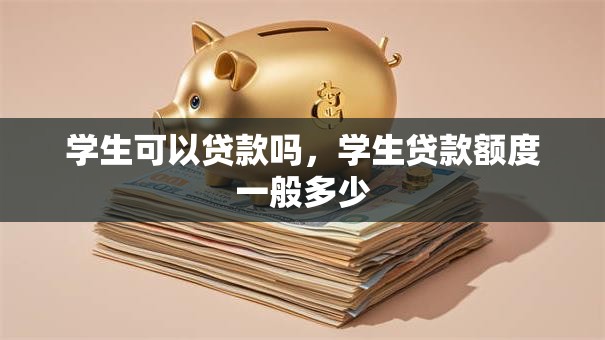 学生可以贷款吗，学生贷款额度一般多少