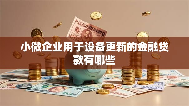 小微企业用于设备更新的金融贷款有哪些