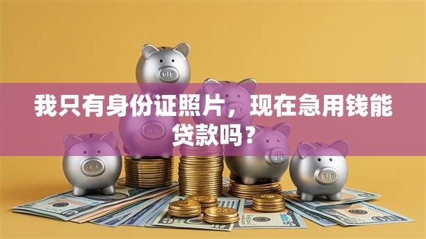 我只有身份证照片，现在急用钱能贷款吗？