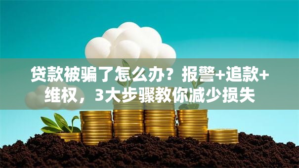 贷款被骗了怎么办？报警+追款+维权，3大步骤教你减少损失