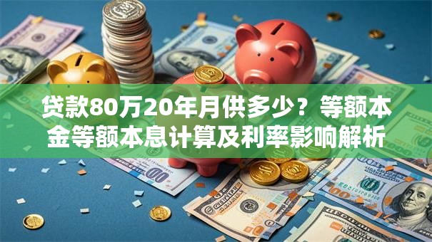 贷款80万20年月供多少？等额本金等额本息计算及利率影响解析