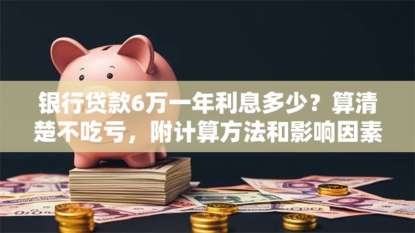 银行贷款6万一年利息多少？算清楚不吃亏，附计算方法和影响因素