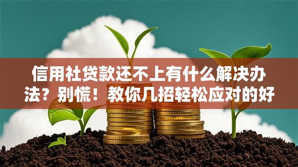 信用社贷款还不上有什么解决办法？别慌！教你几招轻松应对的好方法