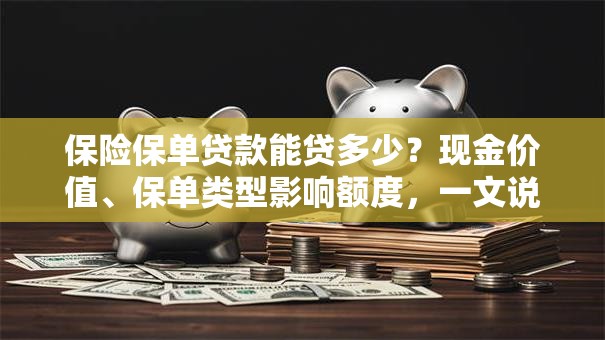 保险保单贷款能贷多少？现金价值、保单类型影响额度，一文说清