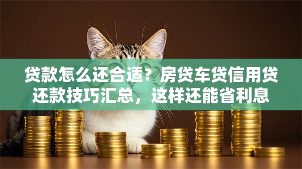 贷款怎么还合适？房贷车贷信用贷还款技巧汇总，这样还能省利息