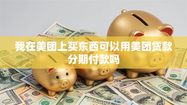 我在美团上买东西可以用美团贷款分期付款吗