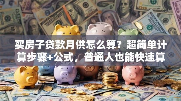 买房子贷款月供怎么算？超简单计算步骤+公式，普通人也能快速算明白！