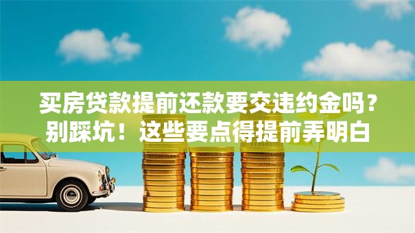 买房贷款提前还款要交违约金吗？别踩坑！这些要点得提前弄明白