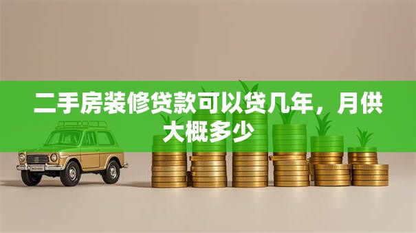 二手房装修贷款可以贷几年，月供大概多少