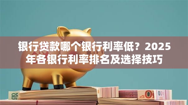银行贷款哪个银行利率低？2025年各银行利率排名及选择技巧