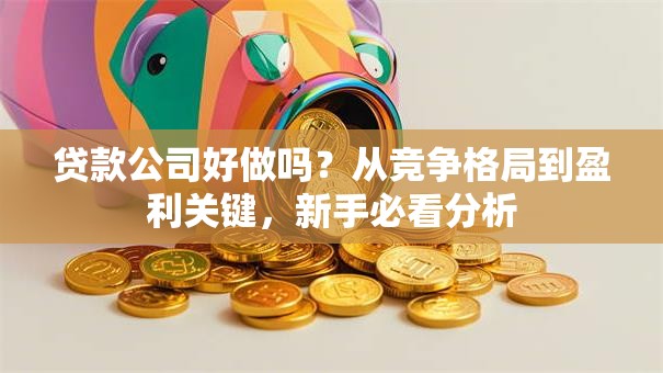 贷款公司好做吗？从竞争格局到盈利关键，新手必看分析