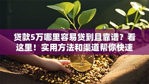 贷款5万哪里容易贷到且靠谱？看这里！实用方法和渠道帮你快速搞定