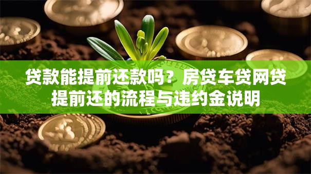 贷款能提前还款吗？房贷车贷网贷提前还的流程与违约金说明