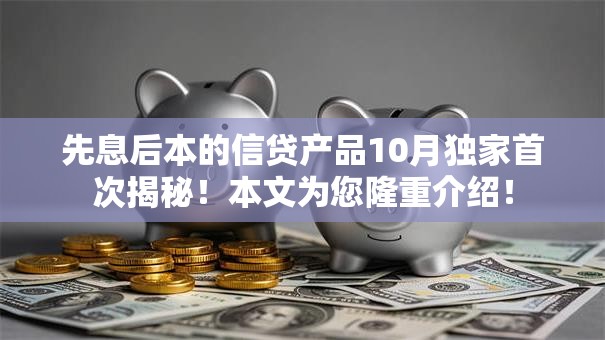 先息后本的信贷产品10月独家首次揭秘！本文为您隆重介绍！