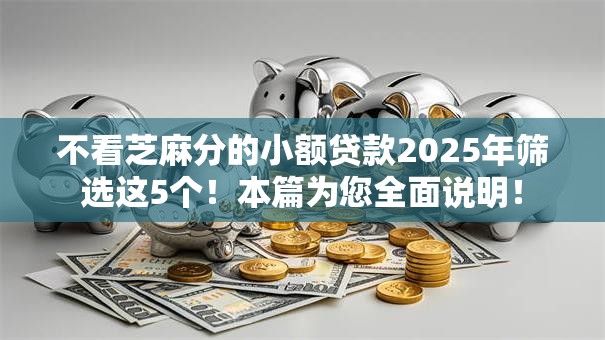 不看芝麻分的小额贷款2025年筛选这5个！本篇为您全面说明！