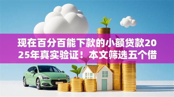 现在百分百能下款的小额贷款2025年真实验证！本文筛选五个借款平台现在百分百能到账