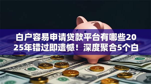 白户容易申请贷款平台有哪些2025年错过即遗憾！深度聚合5个白户容易申请网贷口子有这些