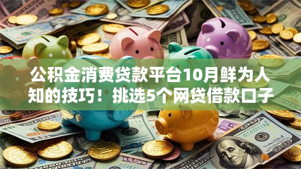 公积金消费贷款平台10月鲜为人知的技巧！挑选5个网贷借款口子公积金消费贷款