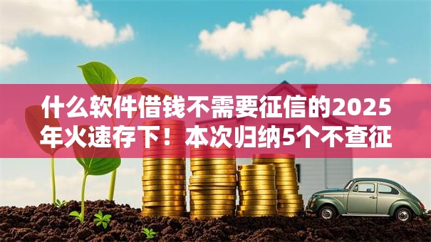 什么软件借钱不需要征信的2025年火速存下！本次归纳5个不查征信网上放款
