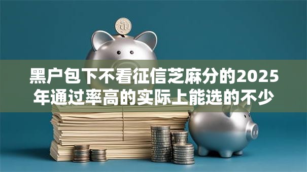 黑户包下不看征信芝麻分的2025年通过率高的实际上能选的不少！本篇为您全面解析这5个网贷软件！