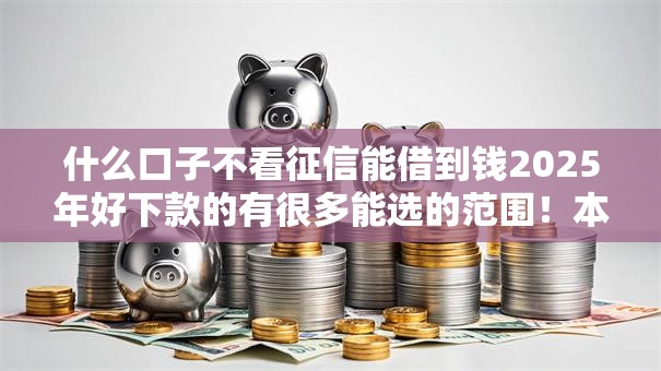 什么口子不看征信能借到钱2025年好下款的有很多能选的范围！本文全面公布这5个黑户网贷平台！