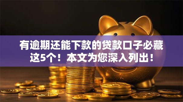 有逾期还能下款的贷款口子必藏这5个！本文为您深入列出！
