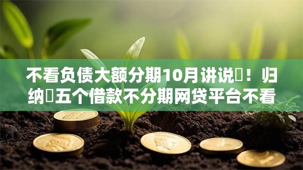 不看负债大额分期10月讲说​！归纳​五个借款不分期网贷平台不看大额