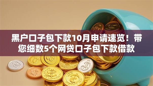 黑户口子包下款10月申请速览！带您细数5个网贷口子包下款借款
